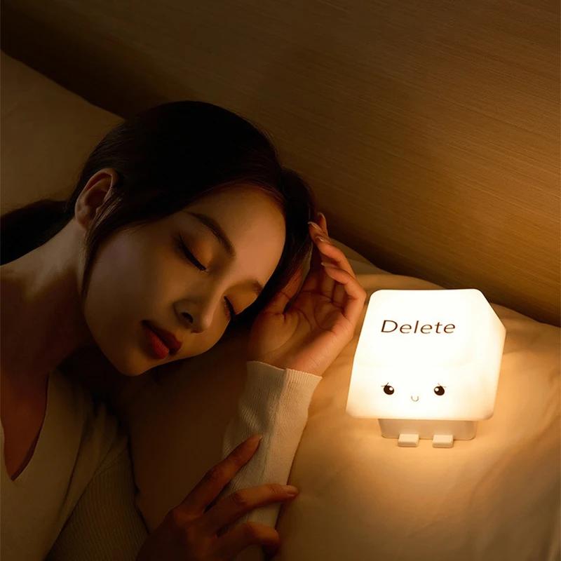 LED Night Lights Bedside Table Lamp Room Decoration USB Rechargeable Led Lamp Decor Holiday Baby Bedroom For Birthday Gift