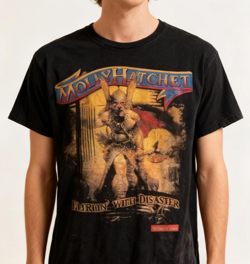 MOLLY HATCHET FLIRTIN WITH DISASTER Black Men Women T-Shirt XXXL