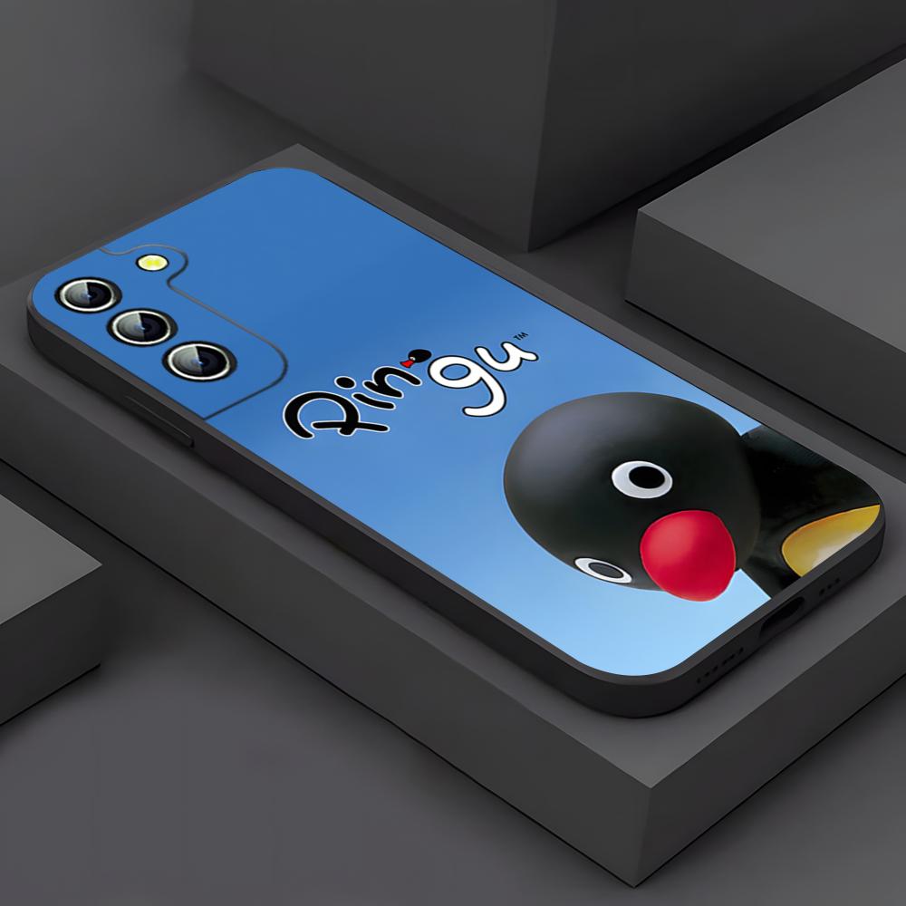 

Cartoon Pingu Penguin Phone Case For Samsung S26 S25 Ultra S24 S22 S23 S20 Fe S21 Plus A54 A34 A16 A53 Back Cover Samsung s21ultra
