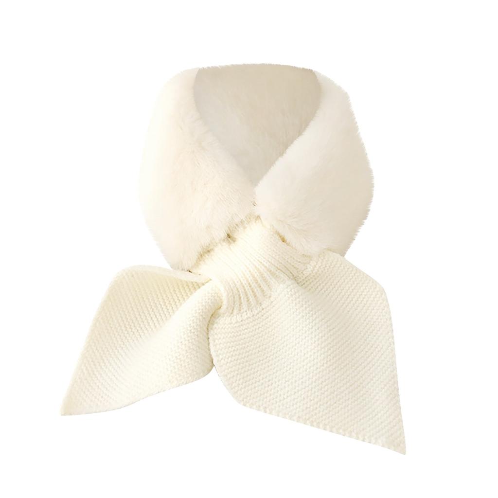  Women Fashion Winter Faux Villus Scarf Outerwear Lady Scarf Warm Bib