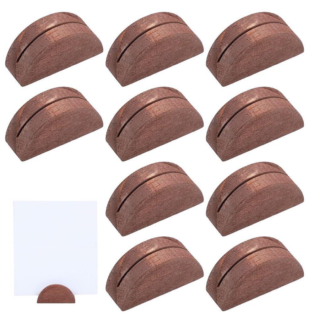 Natural Pine Wood Table Number Stands Multi-Shapes Table Name Holder Wedding Reception