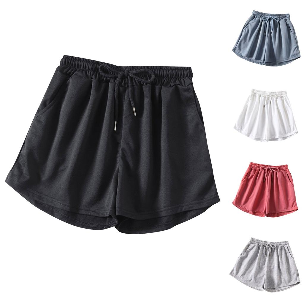 Women's Sports Shorts Summer Loose Korean Outwear Slim Student Casual Pocket Hot Pants