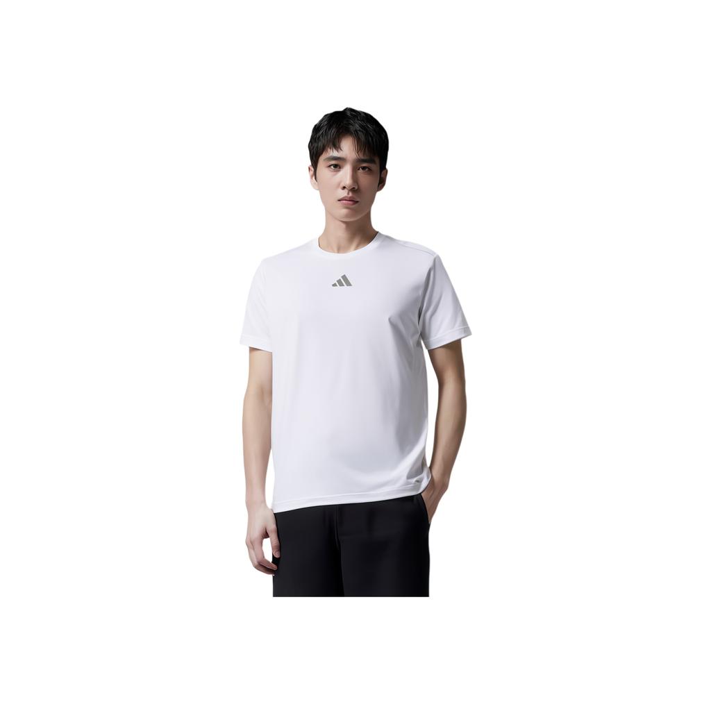 adidas Camiseta Esportiva Hiit Training Quick-Dry 3.0 Masculina Tops Branco IB3470