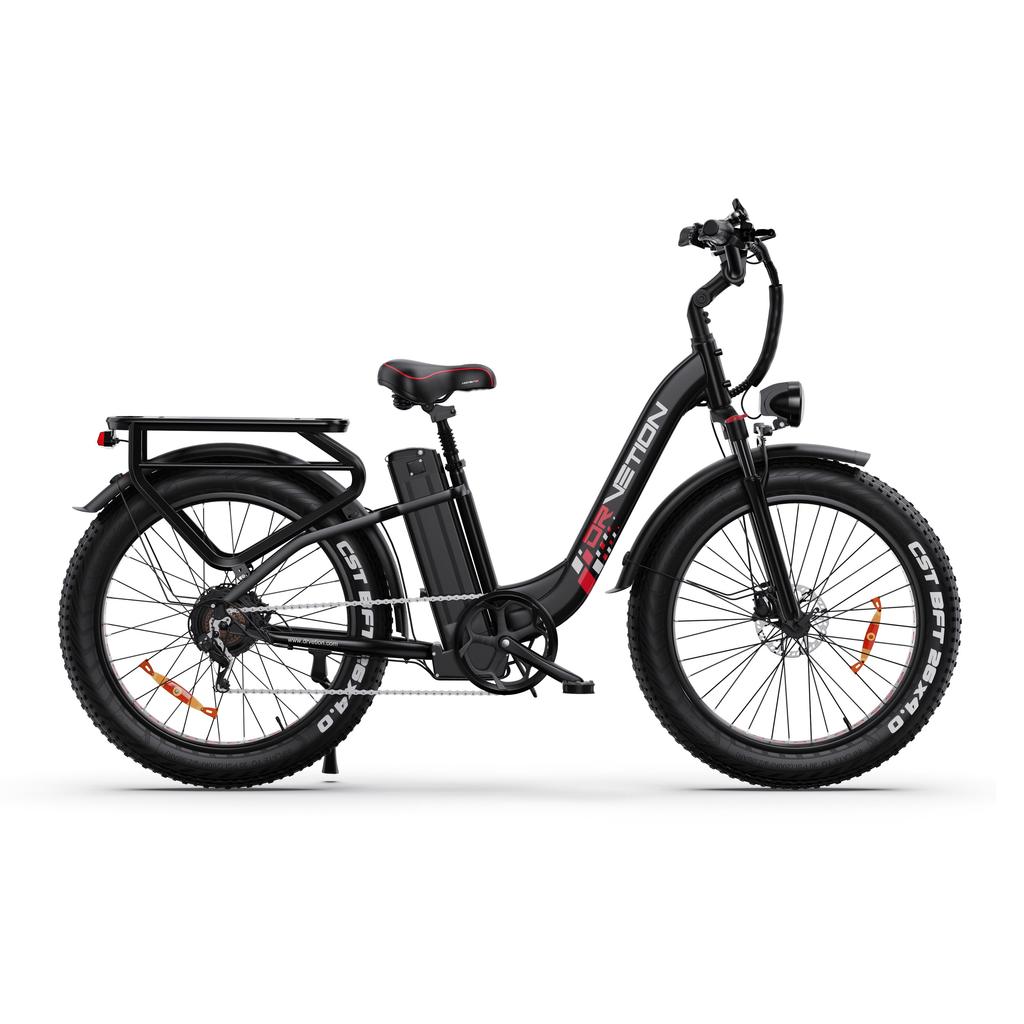 DRVETION CTR26 Step-Thru Fat Tire Ebike, 48V 15Ah Samsung Battery, 100N.M Torque