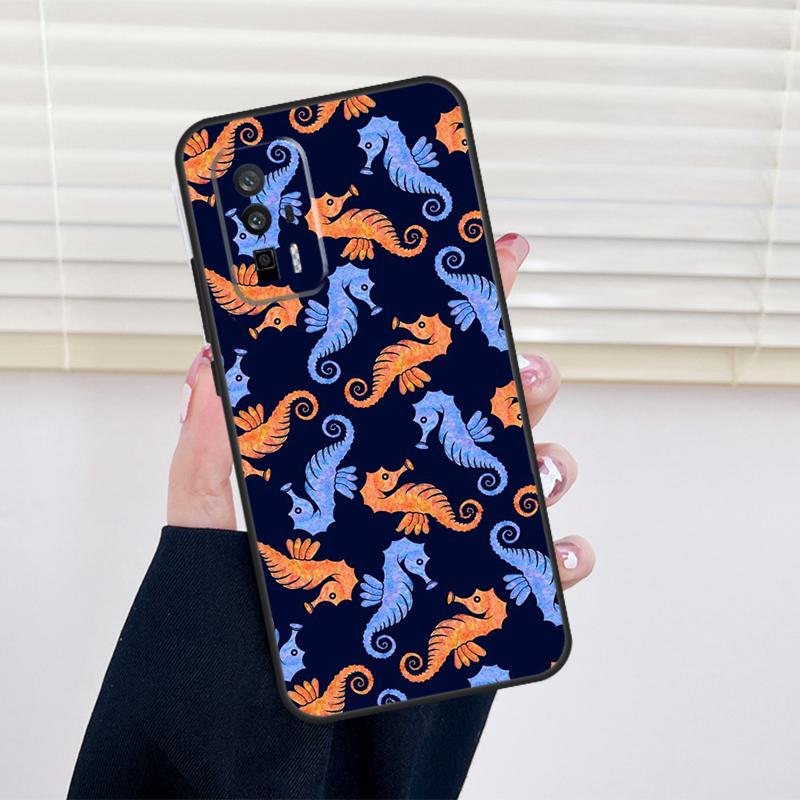 Coque Hippocampe Pour Xiaomi 15 14 13 Ultra 11T 12T 13T 14T Pro POCO X7 Pro X3 X5 X6 M6 F5 F6 Pro Étui