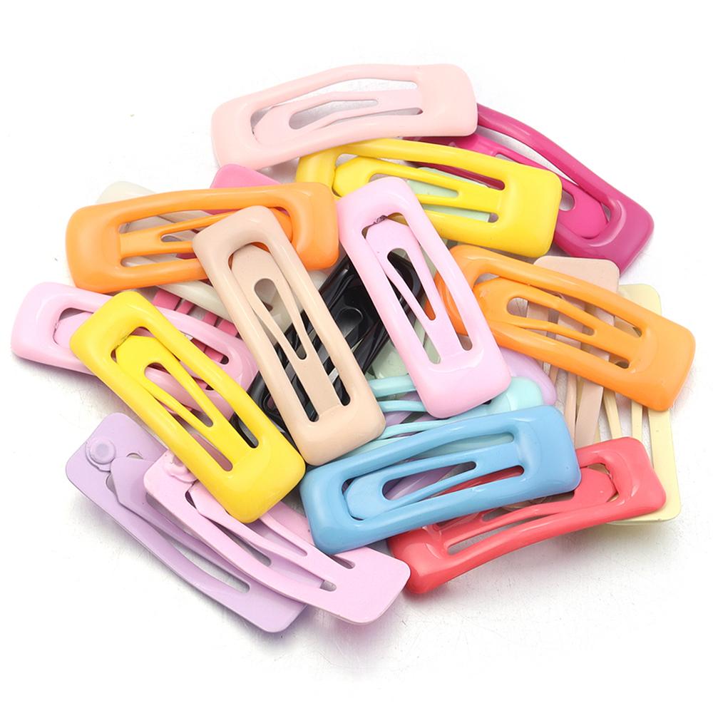 

20 шт. Металлические Прямоугольные Заколки для Волос Милые Заколки Конфетных Цветов для Женщин Девушек Заколки для Челки Заколка Парикмахерские Аксессуары для Укладки