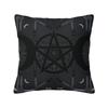Custom Nordic Pentagram Pentacle Cushion Cover for Sofa Soft Triple Moon Goddess Pagan Wiccan Throw Pillow Case Home Decor