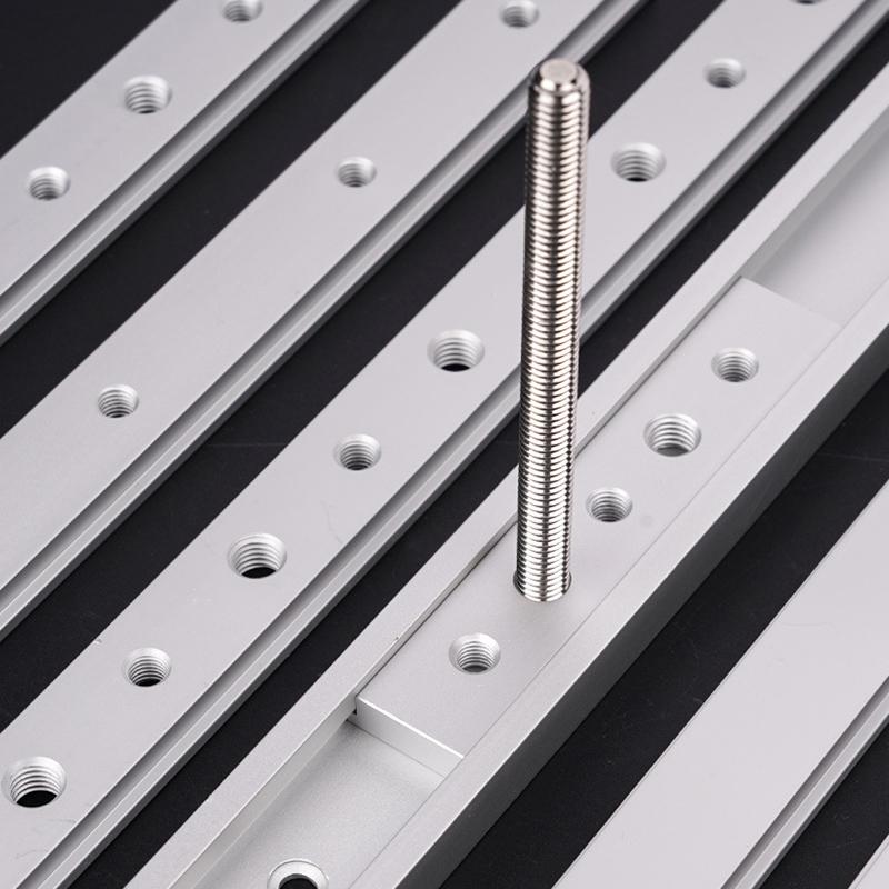 1Pc 450mm T-Slider for T-Slot, M6/M8 T-Track Slider Sliding Nut Aluminum T Slot Nut for Woodworking Tool Jig Screw Slot Fastener