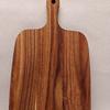 Wood Cutting Board Charcuterie Board Dual-Sided Cheese Board for Kitchen Camping Food Serving Tray with Handle