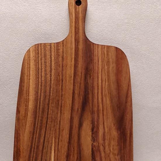 Wood Cutting Board Charcuterie Board Dual-Sided Cheese Board for Kitchen Camping Food Serving Tray with Handle