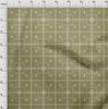 oneOone Cotton Flex Light Green Fabric Asian Tile Diamond Sewing Material Print Fabric By The Yard 40 Inch