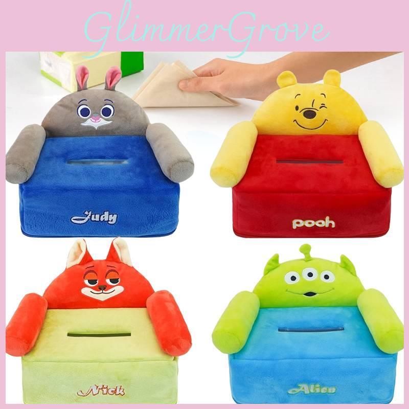 Judy Nick Hopps Wilde Alien Pooh Bear Tissue Box Large Storage Capacity