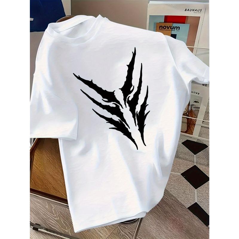 European sizes Fashion Trendy Claw Print Short Sleeve  T-Shirt for and - Summer Casual Versatile Top