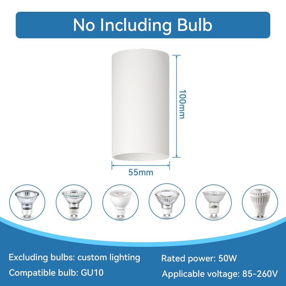 Luminária de Teto GU10 220V Lâmpadas Substituíveis LED Luminária Moderna Spot para Casa Cozinha Sala de Estar Downlight LED Montado na Superfície