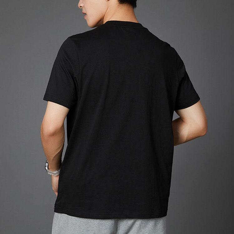 PUMA Intl Tee Color Logo Print Sports Crew Neck Short Sleeve T-Shirt Men Tops Black 532274-51