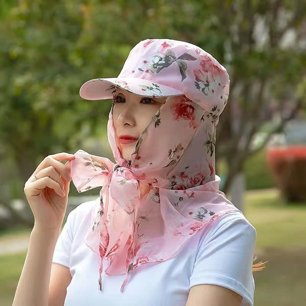 Flower Picking Tea Hat Portable Neck Protection Hat Sun Hat Sunshade Shawl Cap  Outdoor