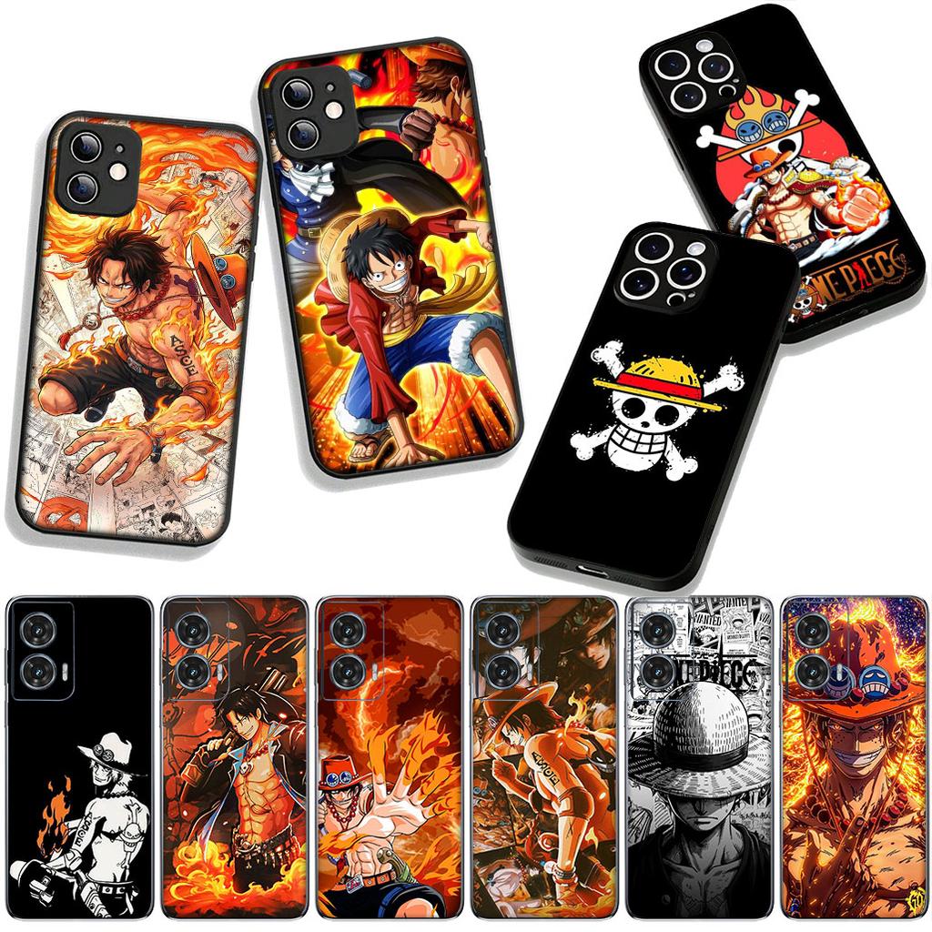 Wallpaper Ace Luffy One Piece for Motorola Moto G04 G13 G14 G22 G23 G20 G32 G34 G35 G64 G82 G84 G53 G60 G72 E14 E15 E13 Case