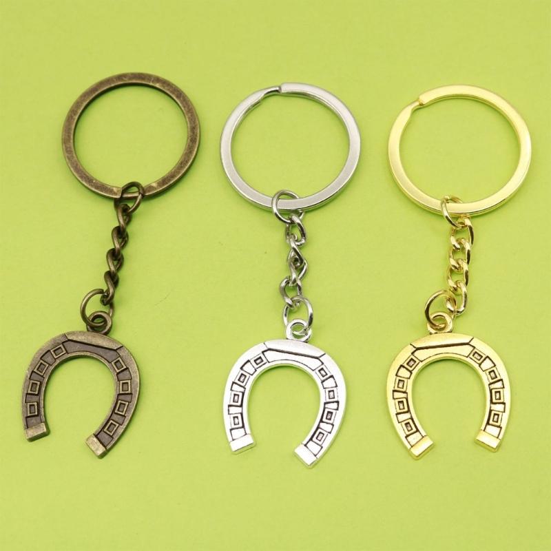 Convenient Metal Horseshoe Key Ring Featuring Clip Mechanism for Easy Key Attachment in Busy Lifestyles