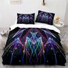 Colorful Geometric Duvet Cover Set Psychedelic Swirl Bedding Set King Queen For Kids Adults Room Microfiber Abstract Quilt Cover