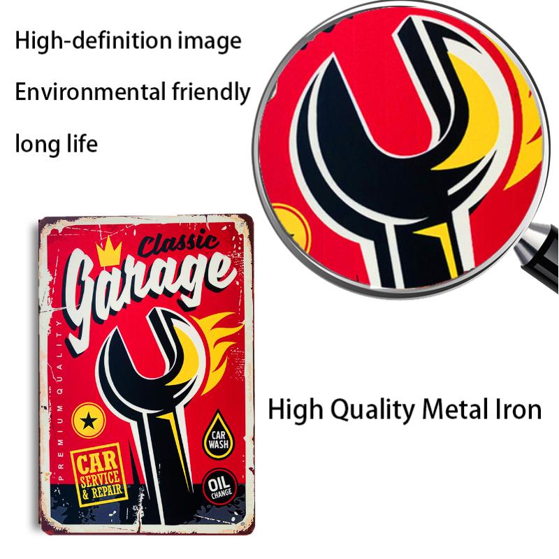 Vintage Dad Garage Tool Metal Tin Signs Oil Bar Rustic Plaque Wall Art Posters Man Cave Pub Retro Wall Decor Iron Plate Painting