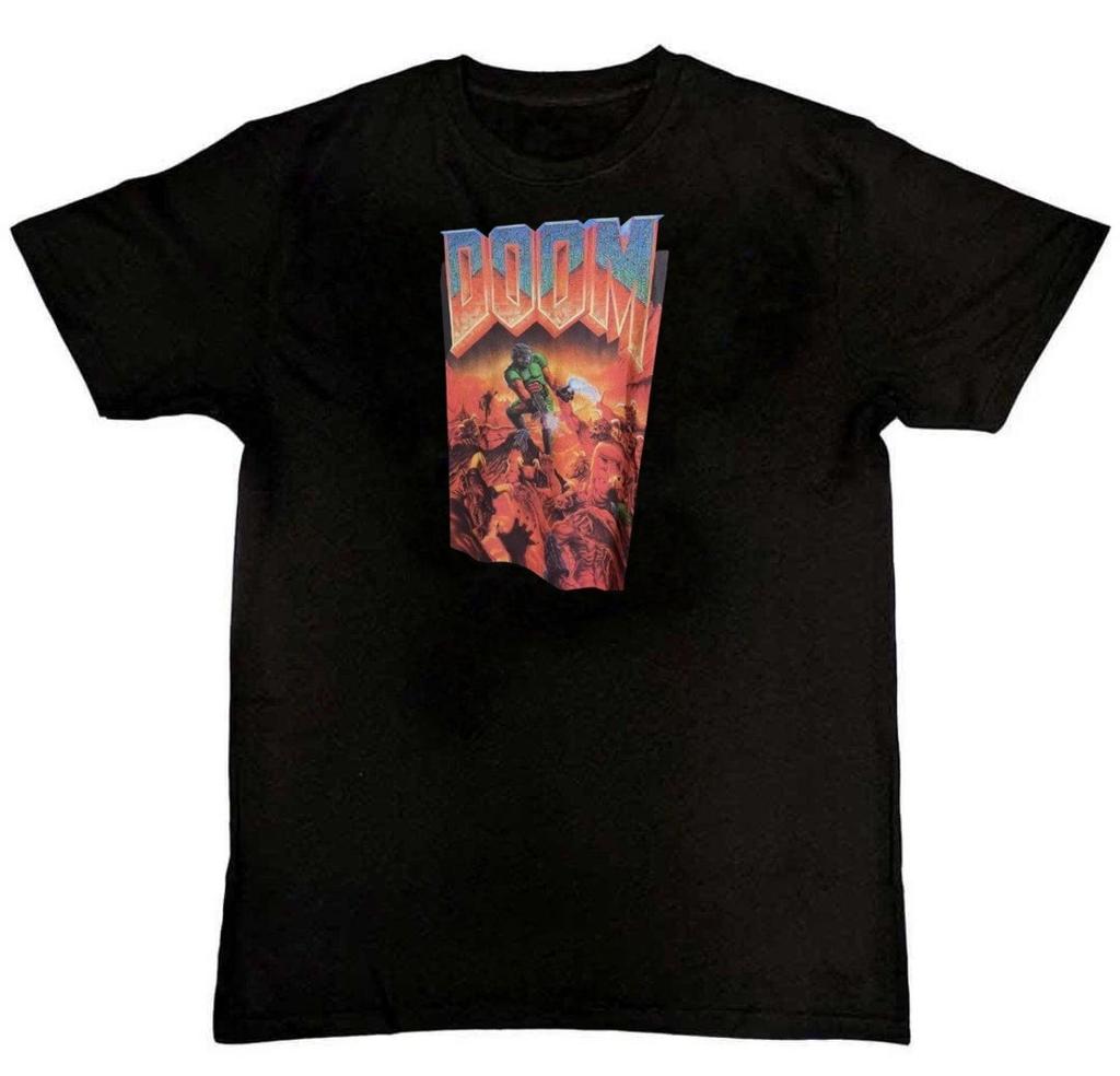 Doom Bethesda Game Graphic Print Mens T-Shirt