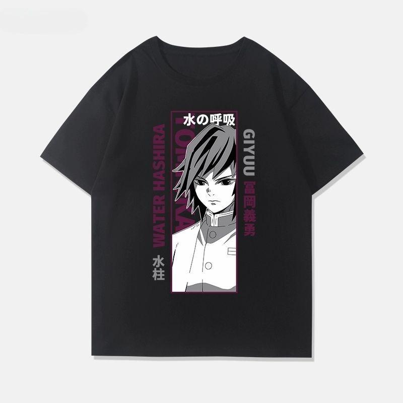 2025 Ghost Annihilation Blade Anime Joint Yoji Yamamoto Feng Tanjirou Pure Cotton Tide Brand Loose Printed Men Women T-Shirts
