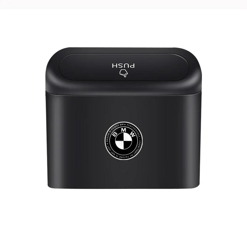 2025 Hot Car Trash Can Portable Hanging Vehicle Waste Case Car Logo For BMW E34 E46 E39 E38 E90 E60 E36 F30 F30 F10 E92 E38 E9