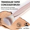 1/2/5Pcs Foundation Makeup Brush Double-Ended Flat/Angle Top Contour Brush For Beauty Blending Liquid Powder Concealer Cream