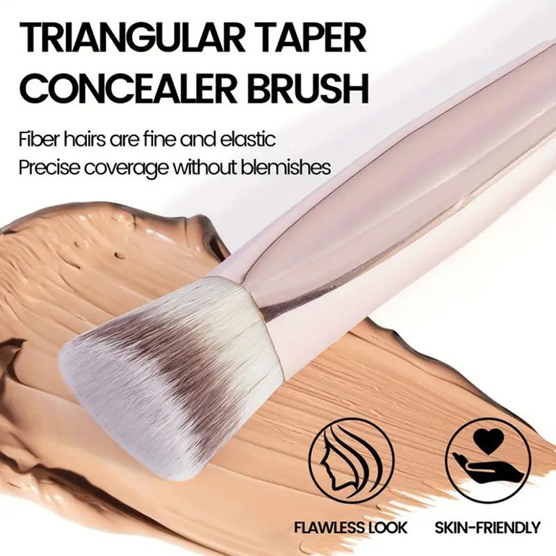 1/2/5Pcs Foundation Makeup Brush Double-Ended Flat/Angle Top Contour Brush For Beauty Blending Liquid Powder Concealer Cream