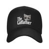 Personalized The Catfather Cat Dad Baseball Cap Women Unisex Adjustable Father Day Gift Dad Hat Streetwear Snapback Hats
