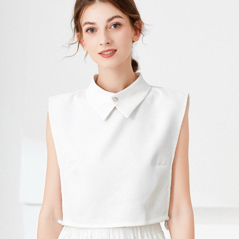 New Lapel Fake Collar Vintage Detachable Shirt Collar for Women Blouse Sweater False Collar Removable Neckwear Ties