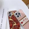 Ae112 Merry Christmas Art Electroplated Glass Phone Cases for Samsung S24 FE S25 Ultra iPhone 16 Pro Xiaomi Redmi OPPO Lens Full Protection Back Cover