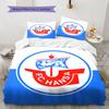FC Hansa Bettwäsche Steppdecke Set Bettbezug Kissenbezug Heimdekoration Geburtstagsgeschenk (1 Bettbezug + 2 Kissenbezüge, ohne Füllung)