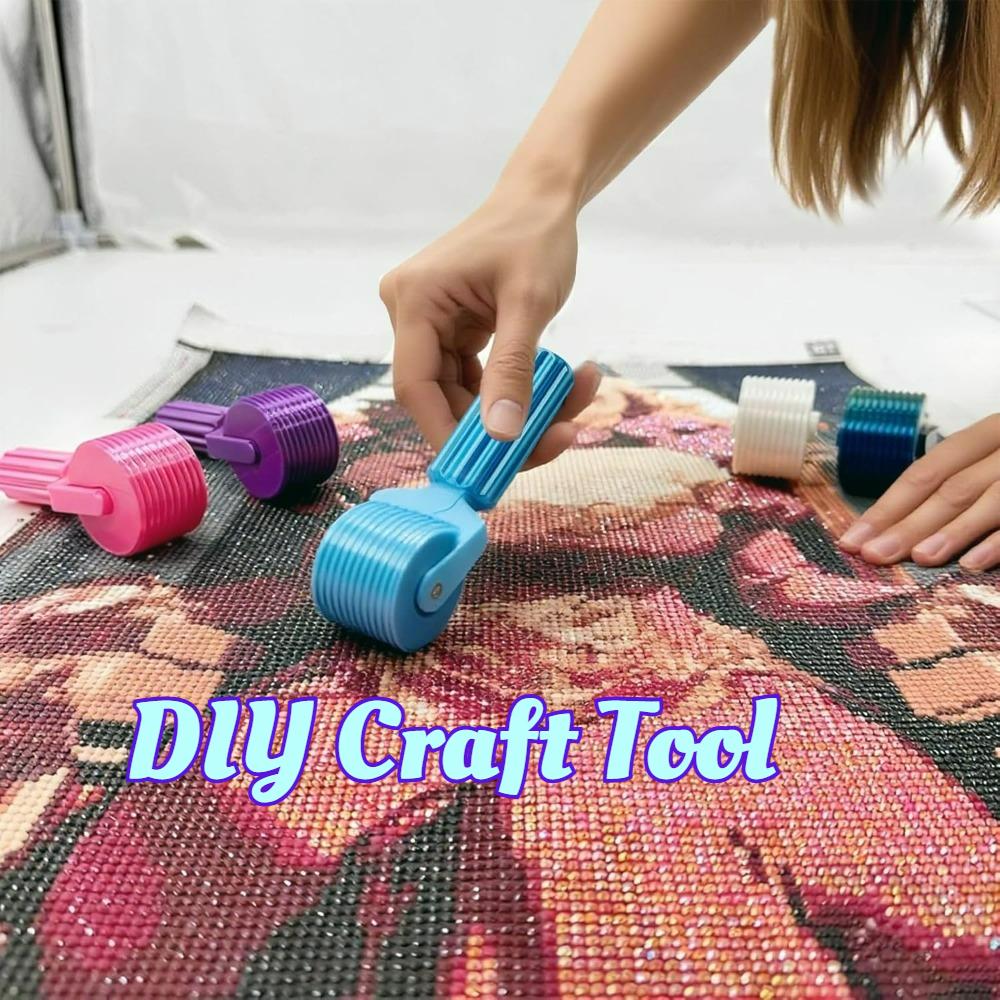 Diamond Art Accessories - 3D Diamond Rollers for Painting, DIY Craft Tool for Rhinestone Embroidery, Smooth Rolling, Detachable