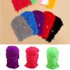 Adult Embroidered Balaclava Elastic Windproof Neck Protect Hat with Single Hole Exposed Winter Cycling Skiing Hat