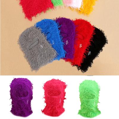 Balaclava Feita à Mão Chapéu Protetor de Pescoço com Olhos Expostos Chapéu de Tricô de Inverno Presentes de Inverno para Estudantes Adolescentes Ciclismo Esqui