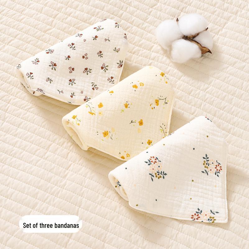 Super Soft Pure Cotton Baby Drool Bibs, Washcloths, and Newborn Gauze Towels