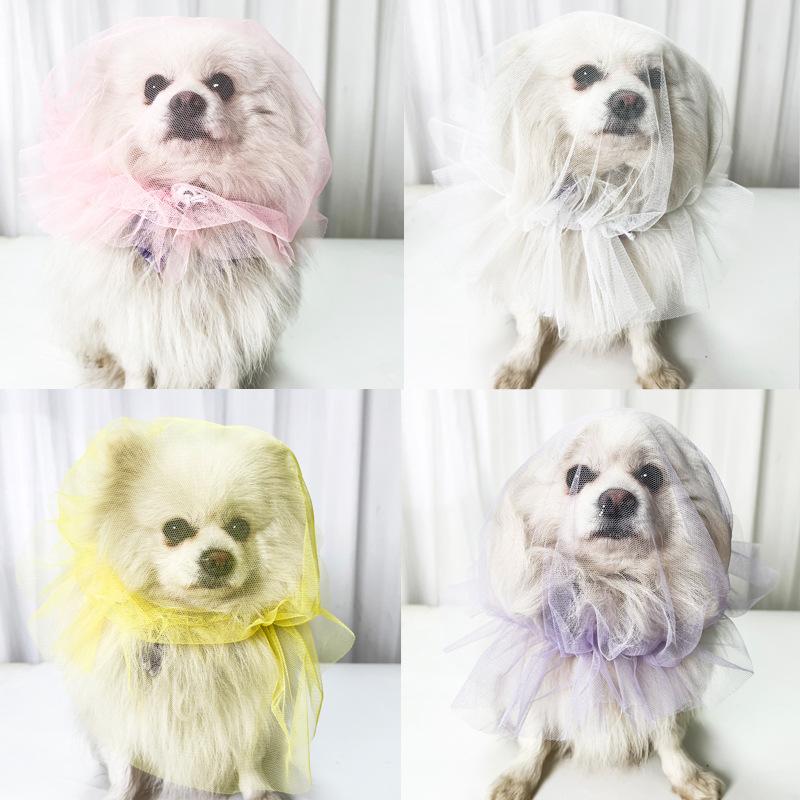 Copricapo Traspirante per Cani Maschera Protettiva per Animali Domestici Copricapo Confortevole Anti-Morso Copricapo Anti-Zanzare Prevenzione Mangiare Casuale