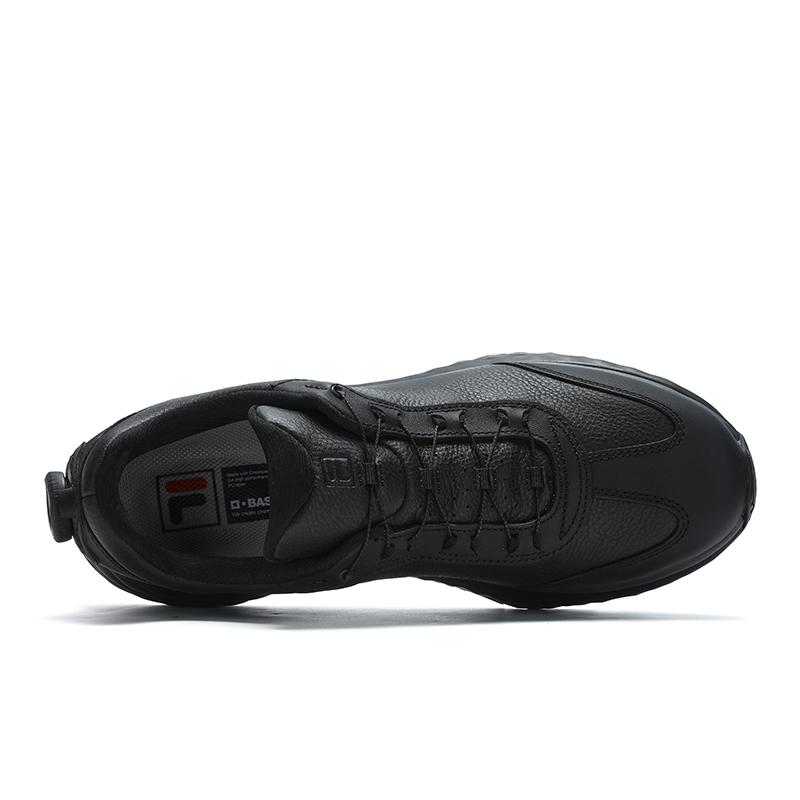Fila Abrasion Resistant Breathable Low Top Running Shoes Men's Black A12M431113FBK
