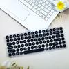 Keyboard Cover for Bluetooth-compatible Wireless Keyboard Silicone Keyboard Protectors Skin Ergonomic Keyboard Protective