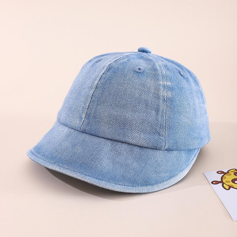 Frühlings-Denim Kinder Baseballkappe mit breiter Krempe - Unisex Mode Style