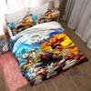 New 2026 3D Printed DRAGON BALL Bedding Set – Duvet Cover and Pillowcases Feature Adorable Cartoon Designs.