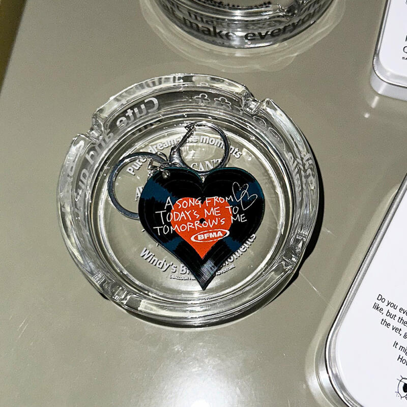 VNTG Retro Heart LP Acrylic Keychain