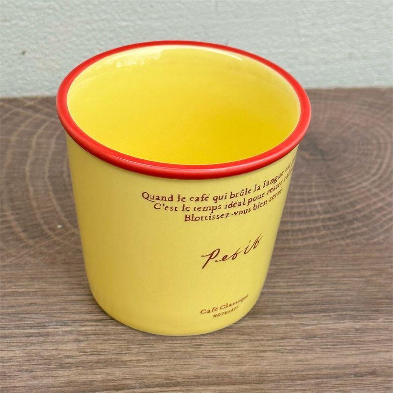 

Кружка для эспрессо в корейском стиле, дизайн под ретро-письмо, керамическая ручная кружка, бытовая кофейная посуда для напитков 120ML