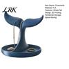 Dressing Table Decoration Organizer 3D Printed Whale Tail Jewelry Organizer, Earring Necklace Display Stand with Ring Tray, Creative Desktop