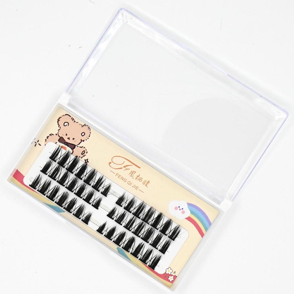 Glue-Free Self-Adhesive Dense False Eyelashes - Big Devil Comic Edition for Easy Three-Step Application