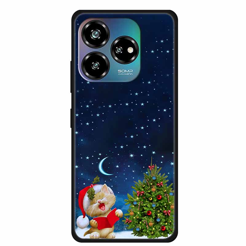 Christmas Lovely Cover For ZTE Axon 60 Lite Case  Axon60 50 40 Lite Pro Ultra 30 Soft Silicone TPU Phone Case For ZTE Axon 60 4G