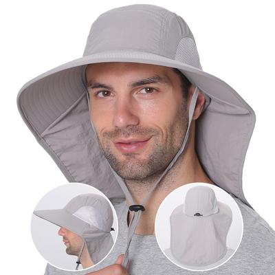Cappello da Pesca con Protezione Solare UV Copertura per il Collo Cappellino Parasole a Tesa Larga con Lembo per il Collo Cappello da Pesca per Viaggi Campeggio Escursionismo Nautica