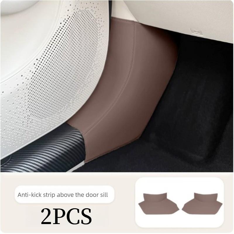 For 2026 GWM ORA 5 Door Sill Anti Kick Pad Driver Passenger Foot Rest Side Leather Dirt Proof Protector Interior Accessories