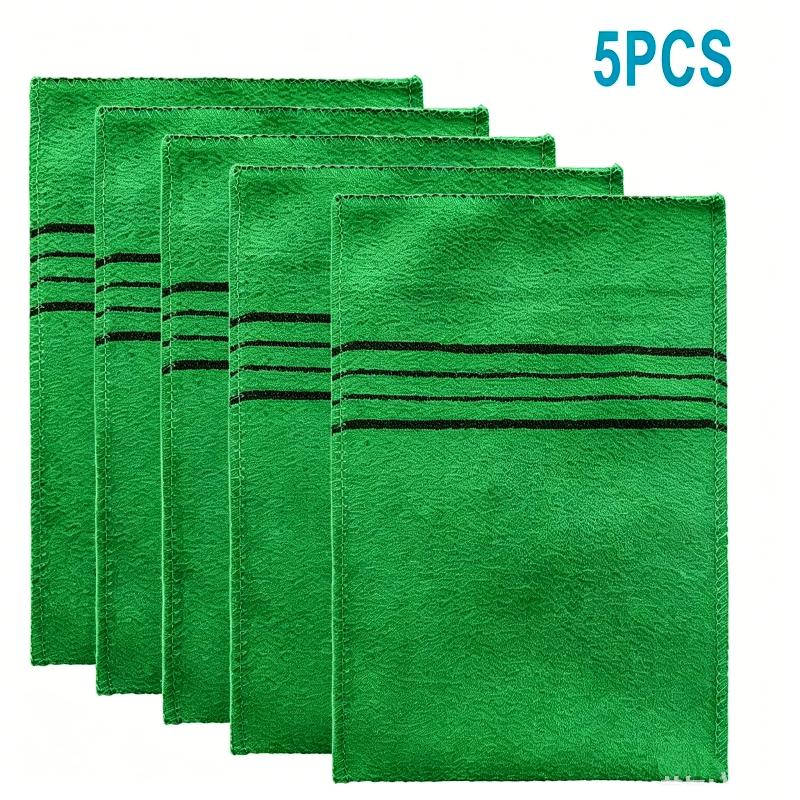 5Pcs Exfoliating Bath Gloves, Deep Cleansing Dead Skin Remover Wash Cloth For Body Shower